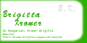 brigitta kromer business card